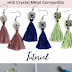 How to Make Tassel Earrings with Crystal Metal Connectors and
Embroidery Floss | Video Tutorial